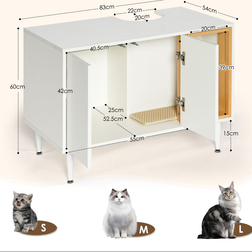 Meuble sous lavabo WC — Design bois & rangement