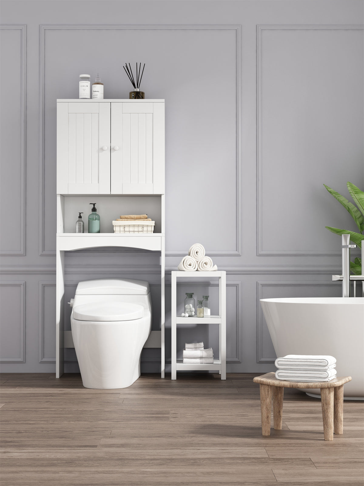 Meuble Dessus WC Premium — Gain de Place & Rangement Extensible